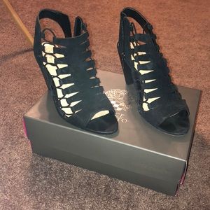 Vince Camuto black Heeled Sandles size 8.5